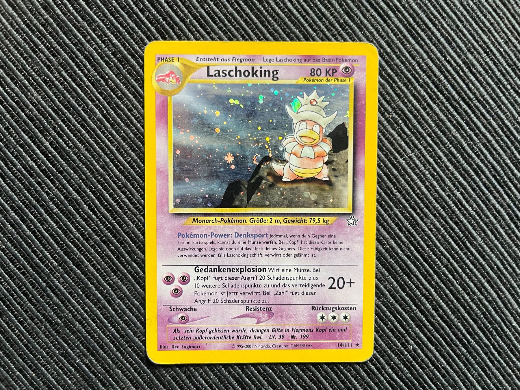 Pokémon Carte collezionabili: Pokemon Laschoking Holo Neo Genesis – Usato da Wabern venduto da Collectfun