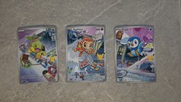 Sinnoh-Region Starter Pokemon Chelast, Panflam, Plinfa