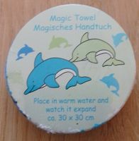 Magic Towel 30 x 30 cm magisches Handtuch Delfin