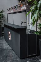 Edle, Mobile Bar-Theke mit Kühlschubladen