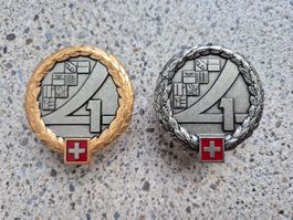 *** Beretemblem Set Gold/Silber ***