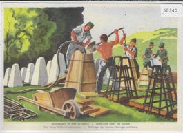 Armee Suisse - Bau eines Höckerhindernisses - Coffrage de bo