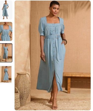 Blusenkleid Denim Gr. 40/42