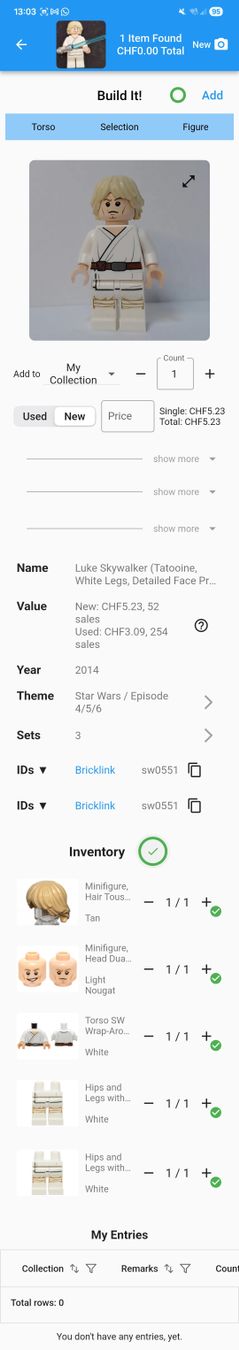 Lego Giocattoli: LEGO Luke Skywalker – Nuovo (secondo la descrizione) da Küttigen venduto da TheFactor 2