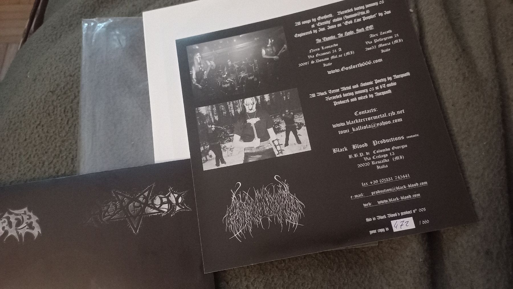 Schallplatten: Azaghal/Gosforth-Split Single 7"Vinyl Black Metal – Gebraucht aus Olten von Donatello1984 3