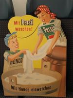 Grosser Litho Werbe Aufsteller / Persil Henkel & Cie. Basel