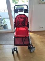Hunde-Buggy klappbar rot gebraucht guter Zustand