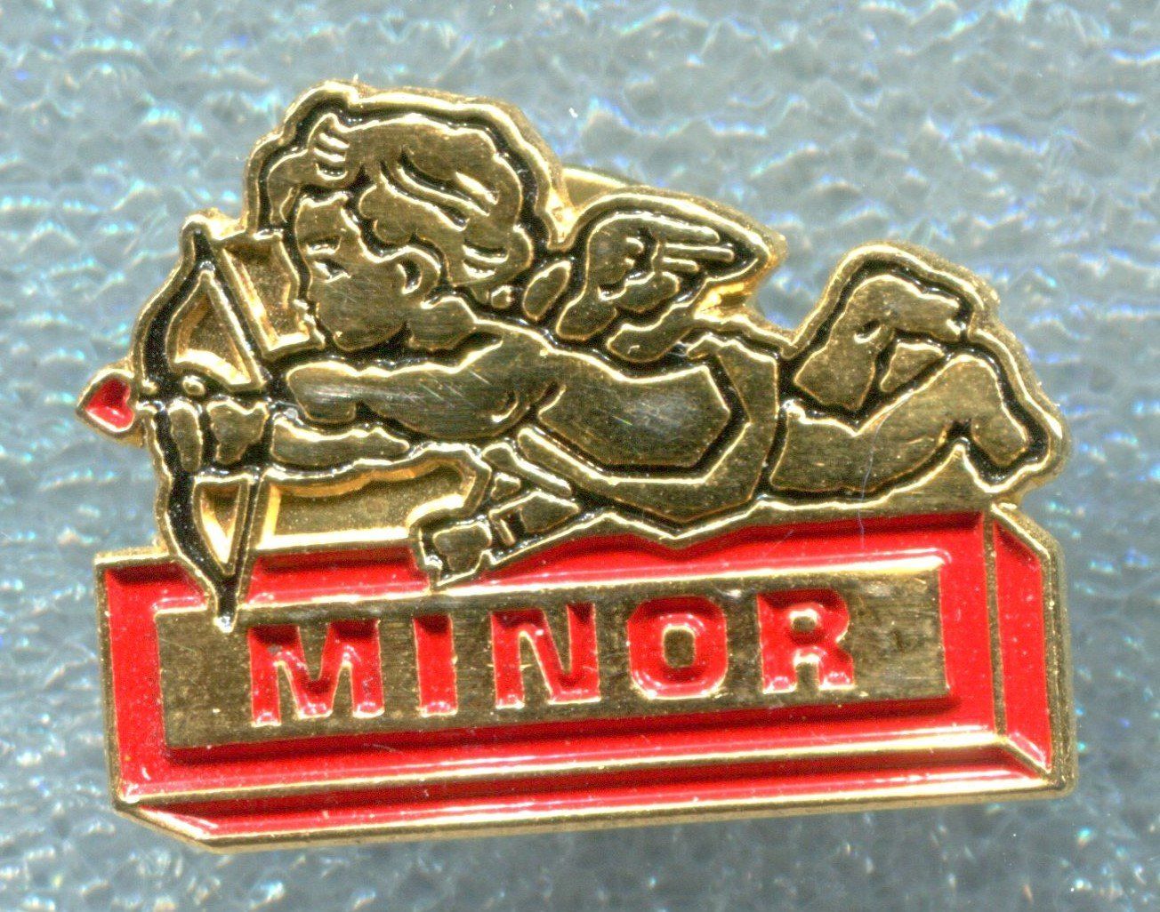 Placchette & Badge: MINOR  Schokolade  rot – Usato da Winterthur venduto da Sammleroase