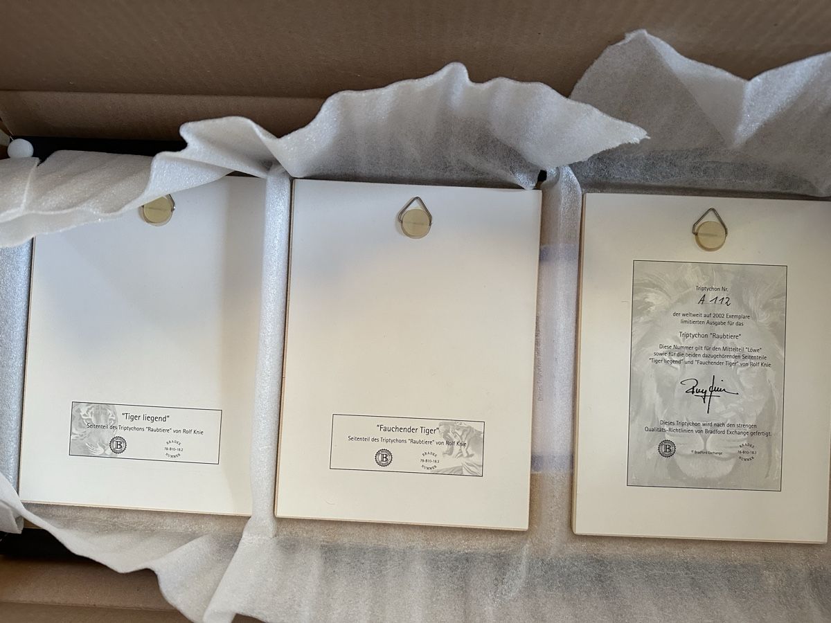 Foto & Immagini: Rolf Knie Triptychon der Tiger limitierte Edition nummeriert – Nuovo e nell'imballaggio originale da Muenchenstein venduto da Holiduli 1