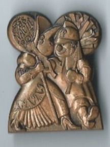Basler Plaketten & Abzeichen: Fasnachtsplakette Basel, "Blaggedde" 2013 (Bronce) – Gebraucht aus Zürich von t24_de