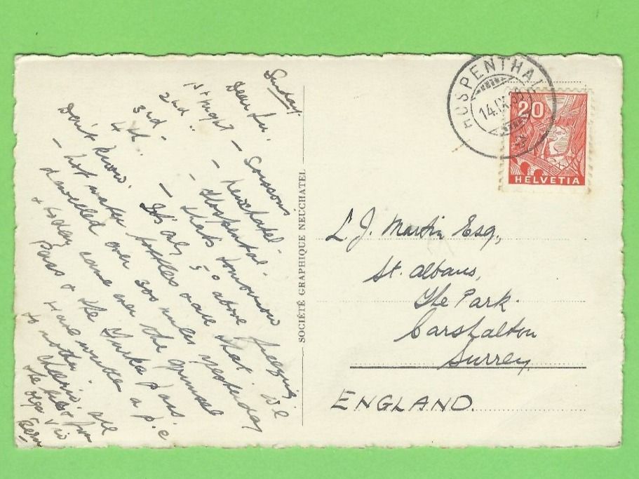 Cartoline postali: Neuchâtel, Le port et la poste – Usato da Zürich venduto da t24_de 1