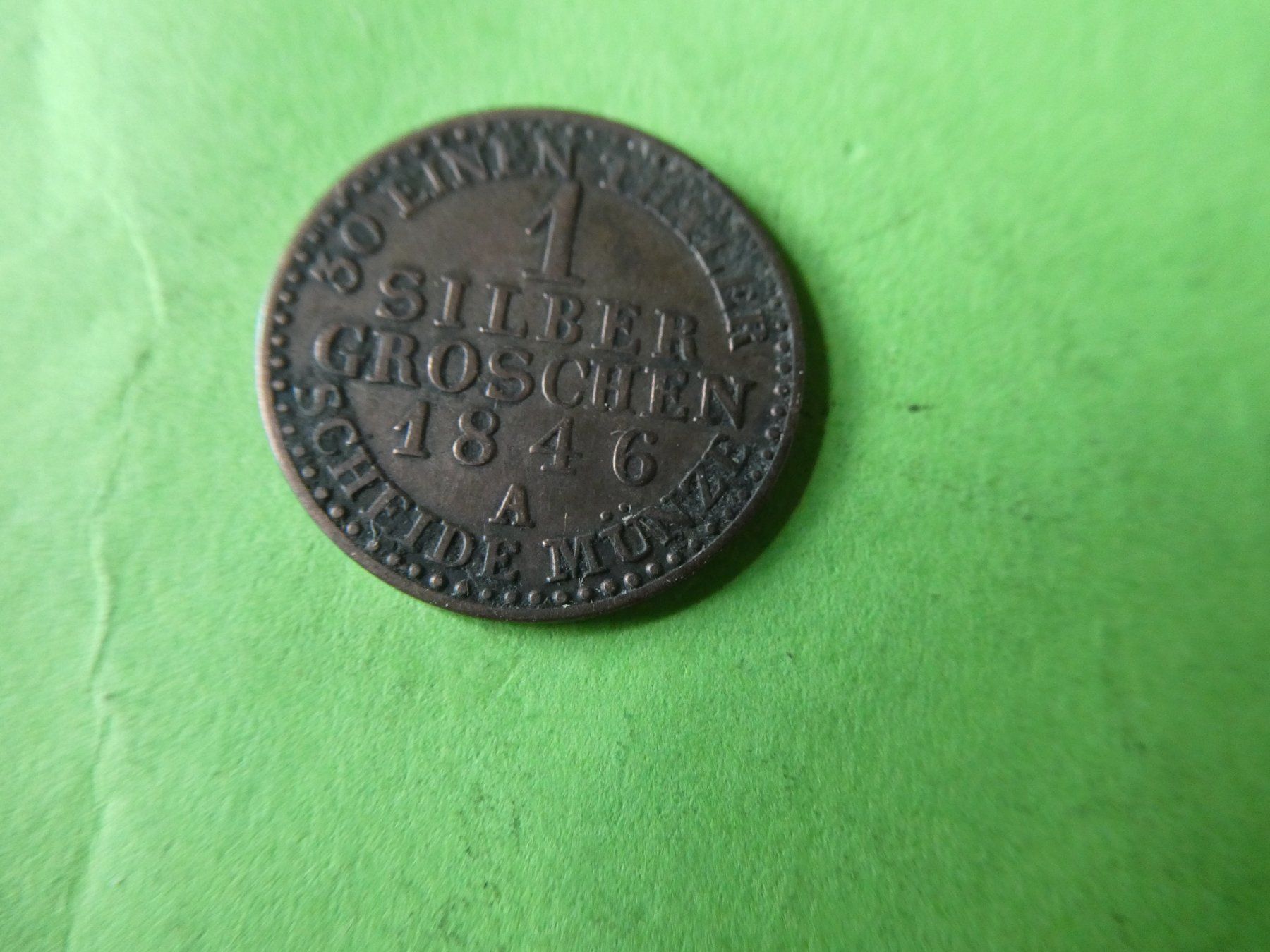 Tutti le monete: Preussen 1846 A, 1 Silbergroschen – Usato da Hinterforst venduto da Rohusri
