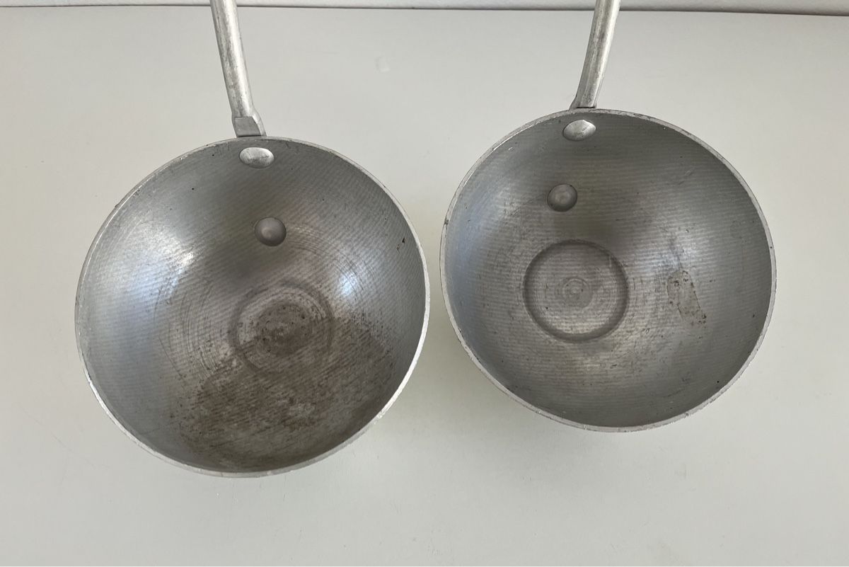 Tutte le decorazioni: 2 XXL Schöpfkellen aus Aluminium – Usato da Wetzikon ZH venduto da seli03 6