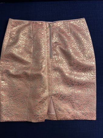 Golden mini skirt