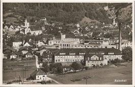 Balsthal SO Ortsansicht Nr.7328e mit Papierfabrik ,  ca.1940
