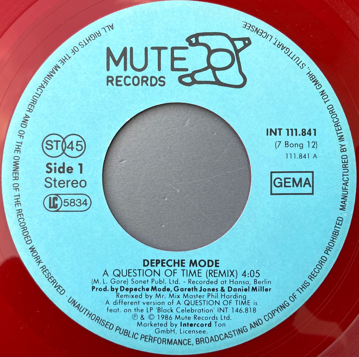 Schallplatten: DEPECHE MODE - A QUESTION OF TIME (REMIX) – Gebraucht aus Poliez-Pittet von  3