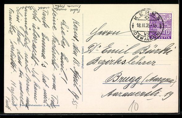 Cartes postales: Kerns, Blick über den ort mit Pilatus – D'occasion à Berlin par bartko-reher 1