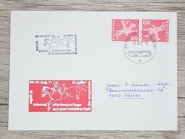 CL17 Enveloppe + Timbre Suisse 1971
