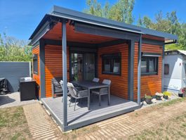 Container, Bungalow, Gartenhaus, Grillhaus, Lego, Camping
