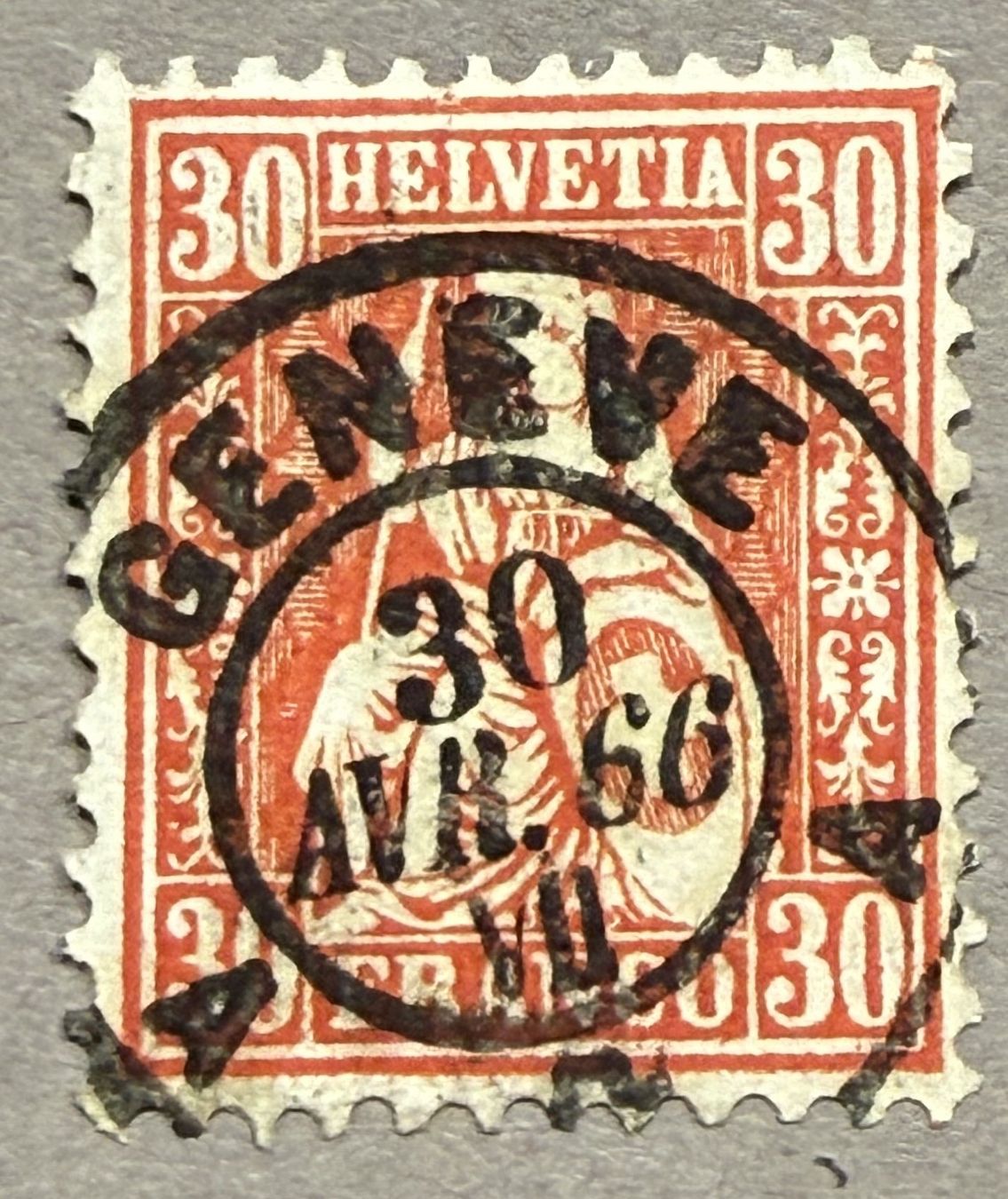 Tutti i francobolli: 33 Vollstempel Geneve – Usato da Steinhausen venduto da yukon26
