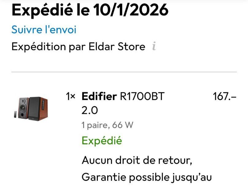 Casse acustiche: Enceintes Actives Edifier R1700BT 2.0 (Bluetooth) – Usato da Bure venduto da Exospirit 6