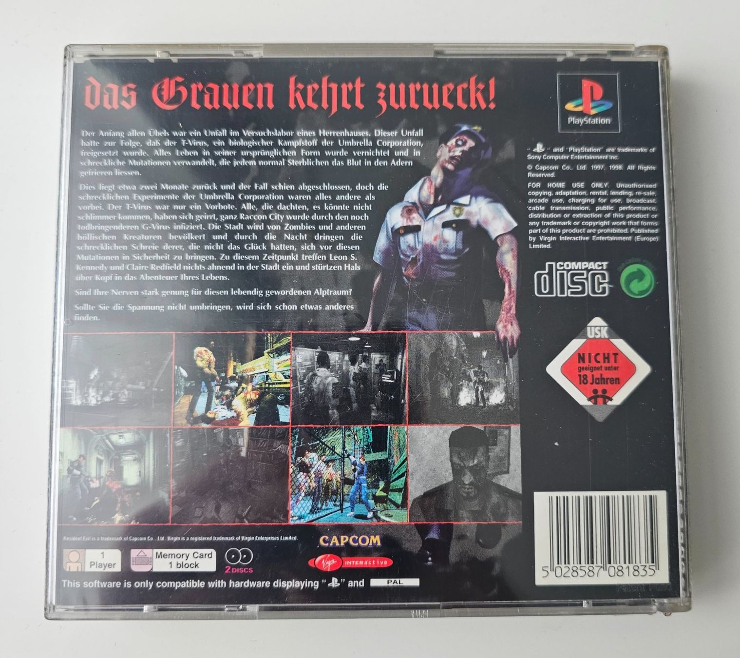 Sony Giochi: Resident Evil 2 (PS1 Spiel) – Usato da Holziken venduto da Miglioregamesnmore 1
