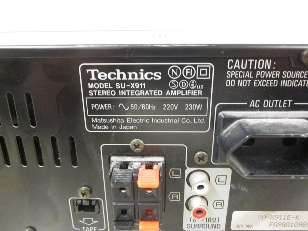 Amplis et préamplis amplificateur intégré Technics