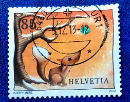 Nr.1484A FUCHS  Sondermarken Weihnachten GESTEMPELT 2013  ﻿