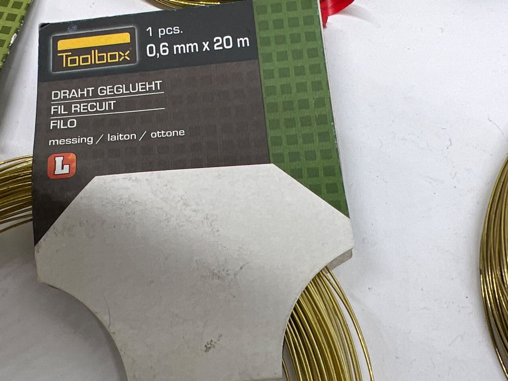 Soft Flex Beading Draht Antik-Messing - 0,019 Zoll, 9 M, Für Schmuckherstellung