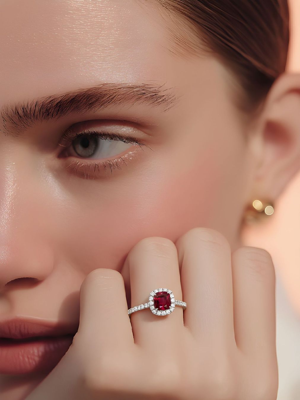 Anelli: Spinel-Ring 14k Weissgold 0,85ct – Nuovo e nell'imballaggio originale da Illnau venduto da Juwelier_Mahler_GmbH 1