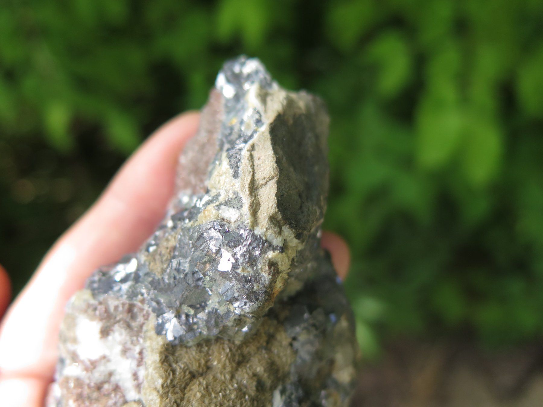 Mineralien & Heilsteine: Bleiglanz mit Siderit von Grube Hilfe Gottes ca. 433 gr. – Gebraucht aus Schaffhausen von Yamakana51L8736OQ8 5