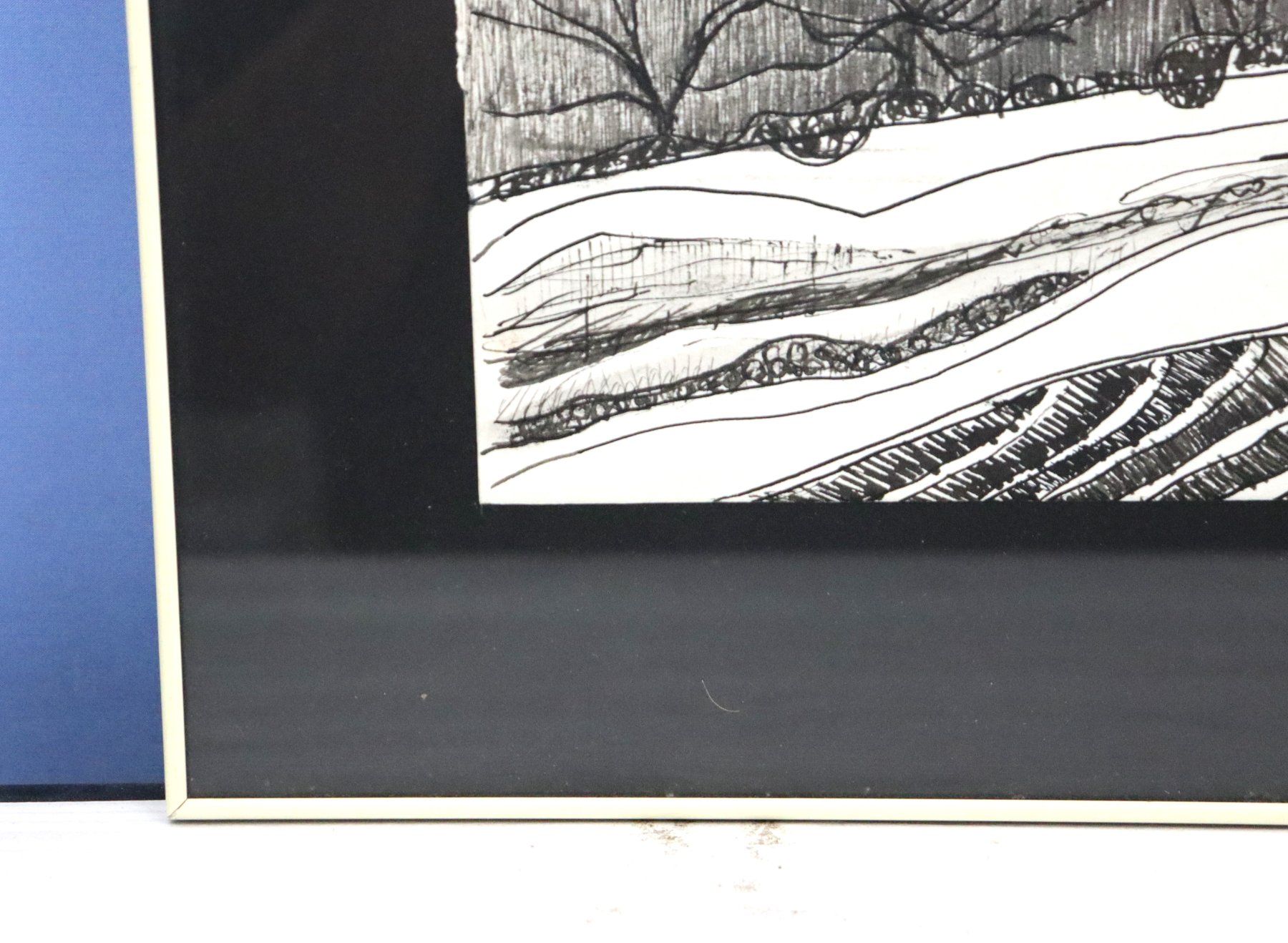 Gemälde: Monika Buchmann-Helbling 1925-2004, "Vulkanlandschaft" – Gebraucht aus Zug von Kunst-Fundgrube 6