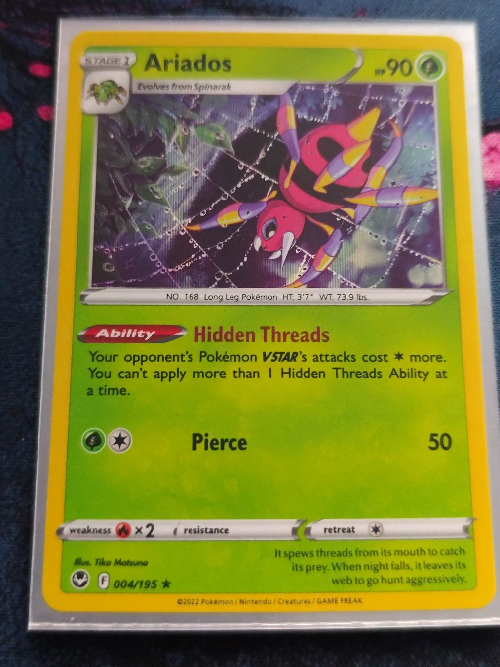 Pokémon Carte collezionabili: Pokemon Ariados Silver Tempest EN – Nuovo (secondo la descrizione) da Schlossrued venduto da LAP2012