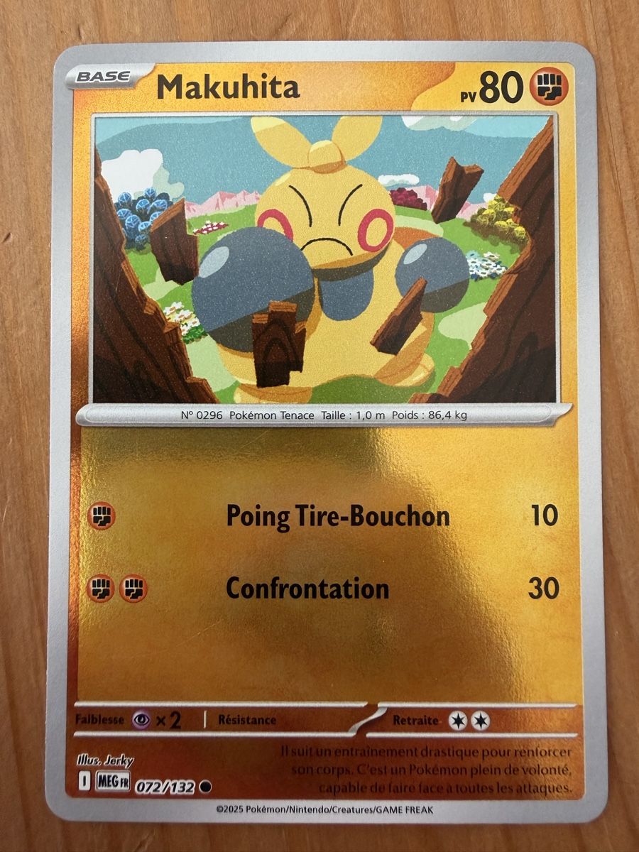 Pokémon Carte collezionabili: Makuhita (MEG072) – Nuovo (secondo la descrizione) da Vevey venduto da Matx