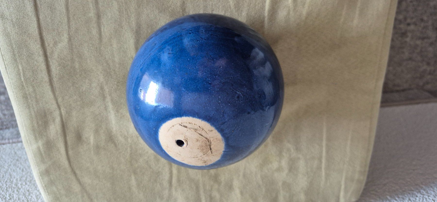 Tutte le decorazioni: Blaue Keramikkugel - Schweizer Kunsthandwerk – Usato da Eggersriet venduto da Fredb 3