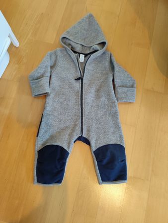 Hessnatur Wollwalk Overall aus Schurwolle mit Softshell