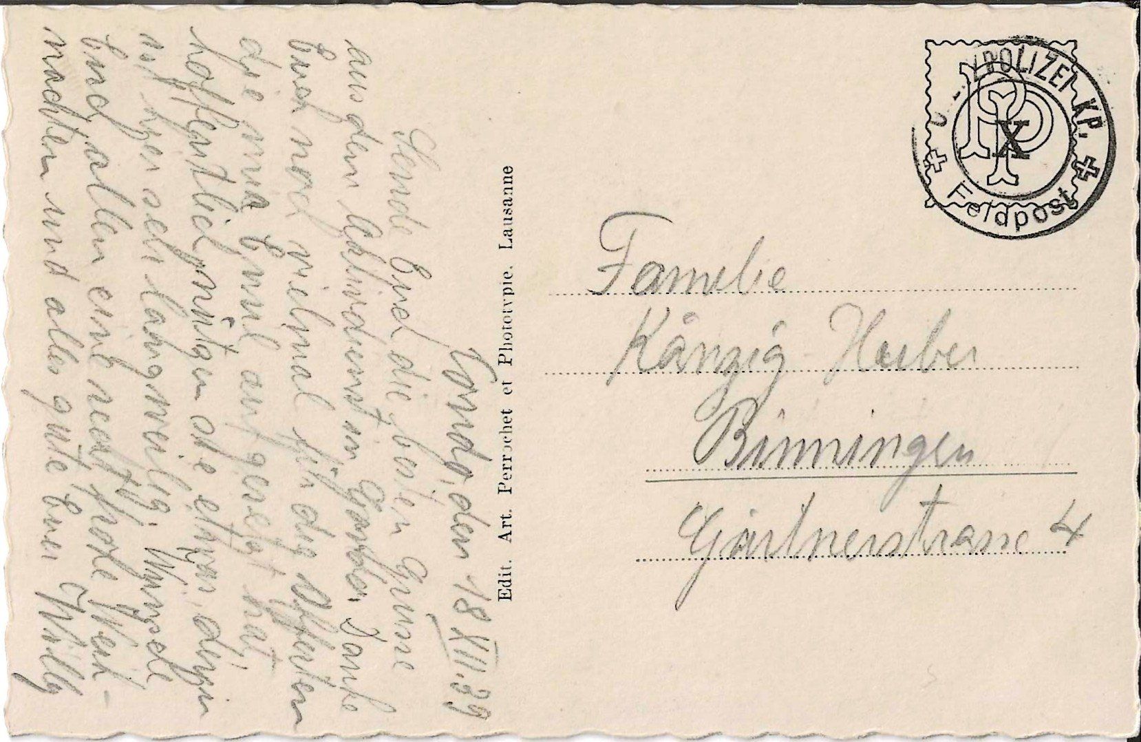 Cartoline postali: Karte Gondo 1939 – Usato da Zürich venduto da Philacat11 1