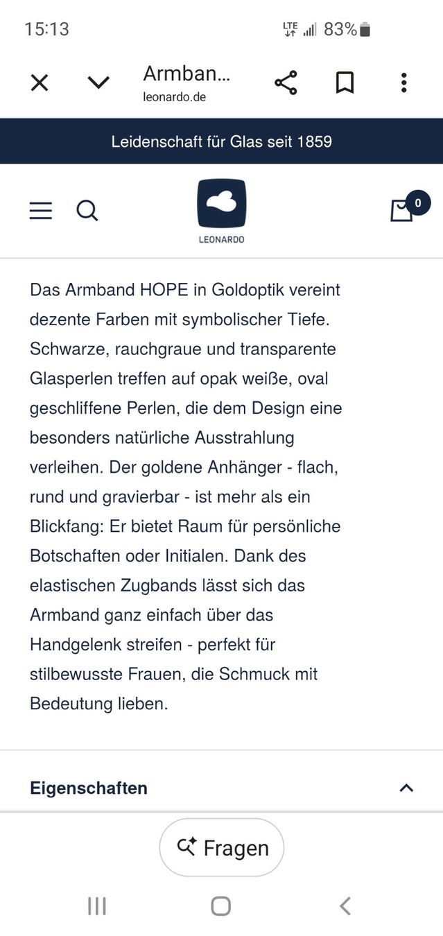 Armbänder & -reifen: Edles Glas Perlen Armband Leonardo – Neu (gemäss Beschreibung) aus Interlaken von mar_65xg 3