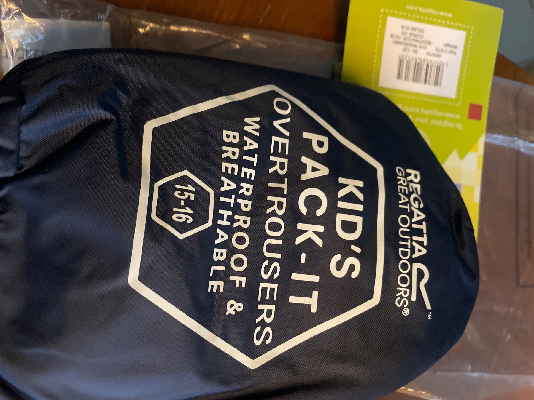Pantaloni: Neue Regatta Packable Regenhose Gr.116 – Nuovo e nell'imballaggio originale da Obergerlafingen venduto da cabo4 2
