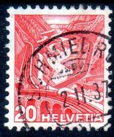 1937 VOLLSTEMPEL SCHMIDRÜTI VAL LEVENTINA 20 RP - DA145