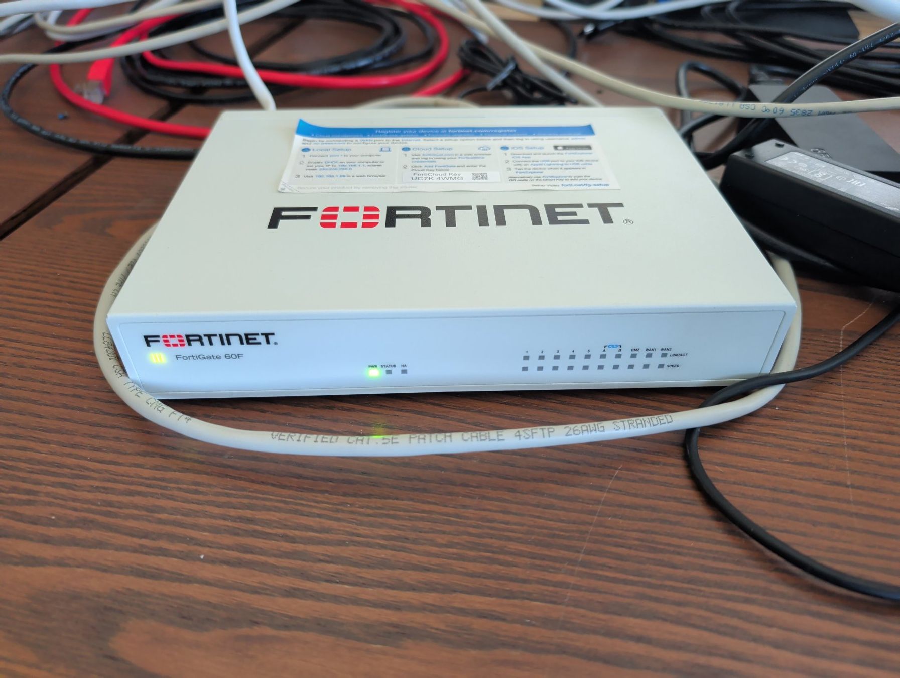 Fortinet Firewall: FortiGate-60F inkl. Netzteil – Gebraucht aus Burgdorf von BITServ 1