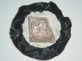 Fasnachts Zugs Plakette Basel 1974 Kupfer Original