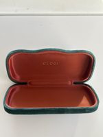 Brillenetui Gucci samtamtgrün guter Zustand(I36)