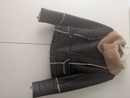 Fliegerjacke Leonardo Leder Lammfell Damen dunkelbraun Gr. S