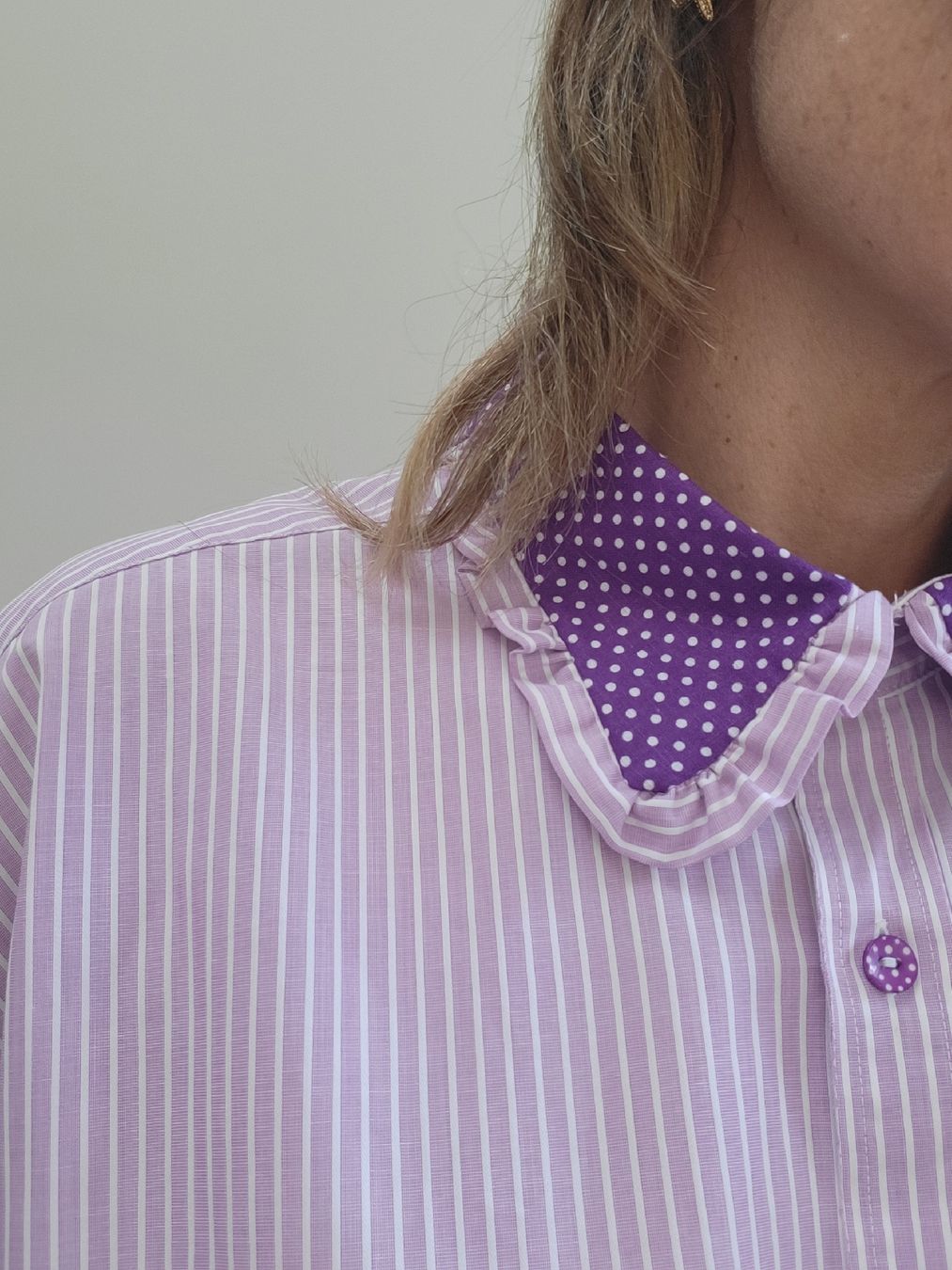 Camicette: Chemise masculine transformée Upcycling – Usato da Martigny-Croix venduto da barbamama1977 3