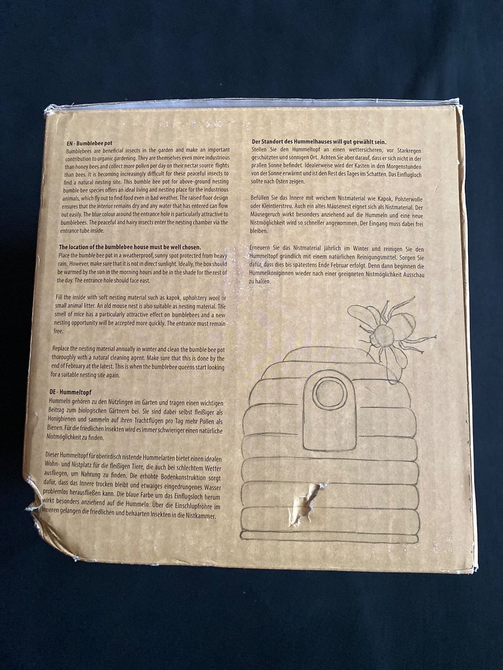 Bienenhäuser: Esschert Wildlife Hummeltopf – Neu und originalverpackt aus Horgen von CS75 1