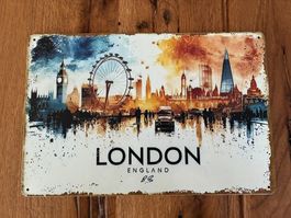 London - schönes Blechschild - 20x30 CM - neu!!!