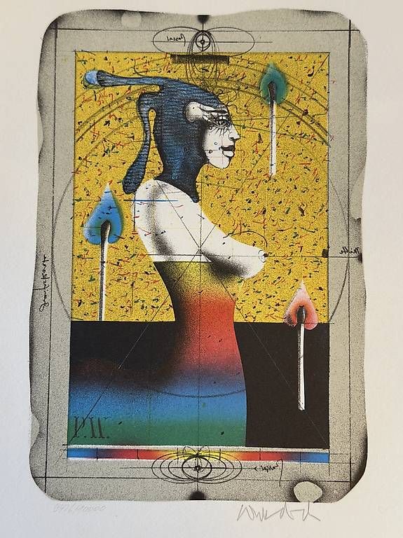 Grafica & Litografie: Paul Wunderlich Lithographie – Usato da Basel venduto da ele_pc7g