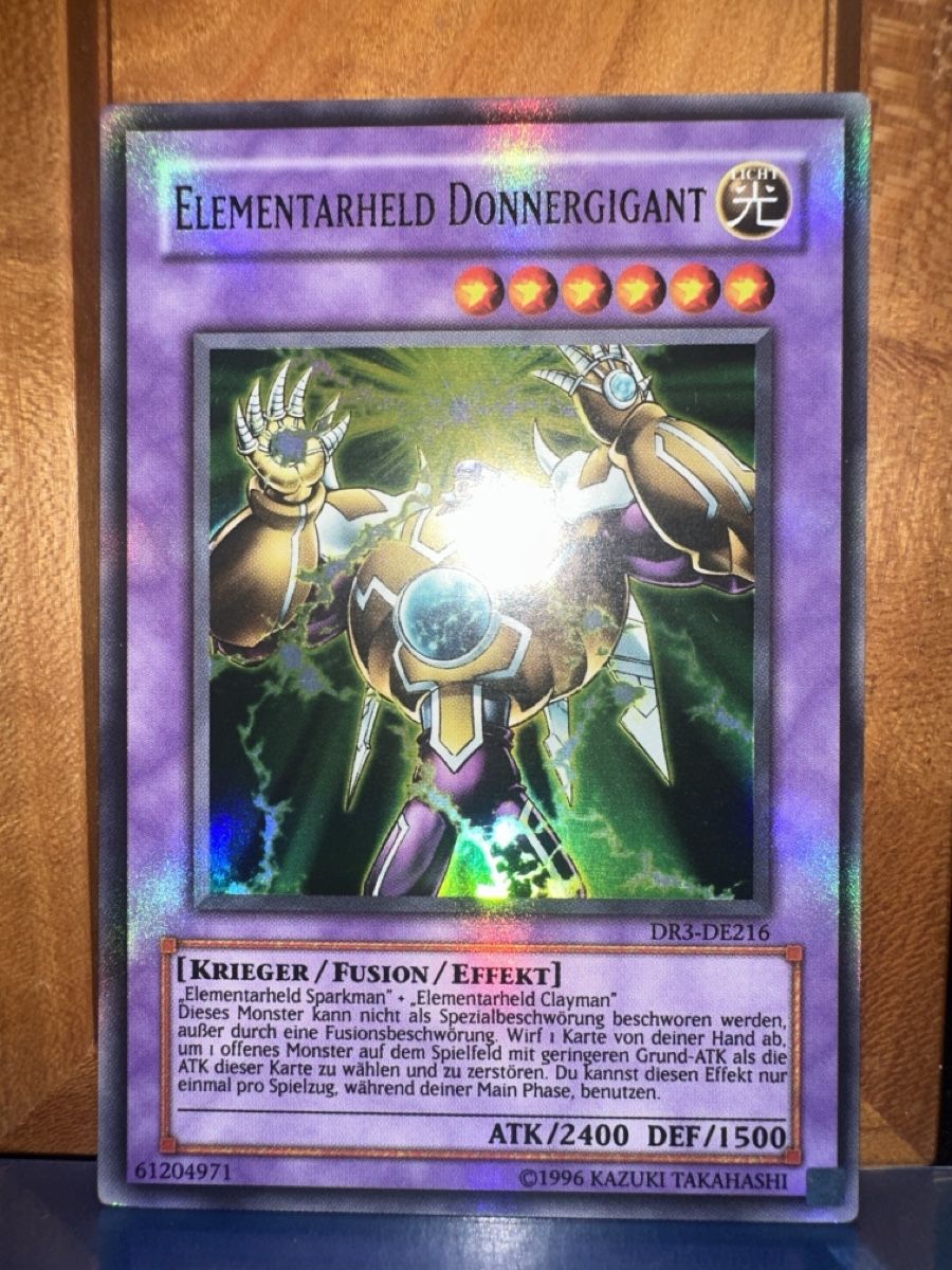 Yugioh Carte collezionabili: Yu-Gi-Oh! Elementarheld Donnergigant / DR3 – Usato da Herzogenbuchsee venduto da TCG-High-Quality 2