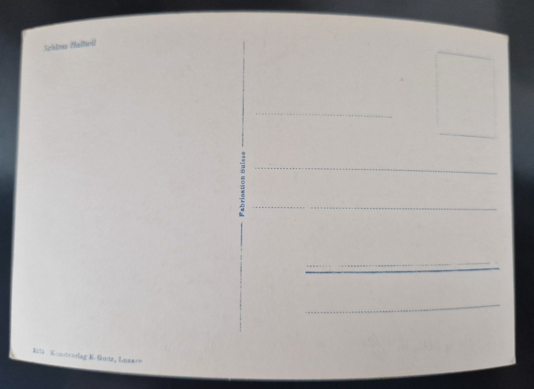 Cartoline postali: Schloss Hallwil Top – Nuovo (secondo la descrizione) da Melchnau venduto da Fishel 1